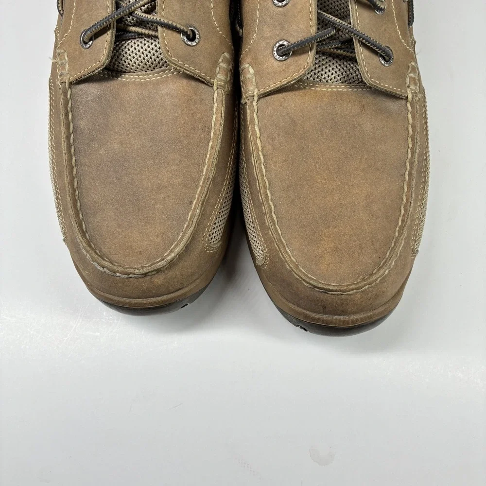 Irish Setter Lakeside 3812 Men's 11.5 Extra Wide Tan Leather Boat Shoes Red Wing